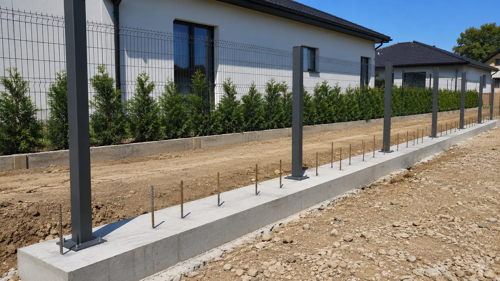 Fundament pod ogrodzenie aluminiowe - jak przygotować go prawidłowo?